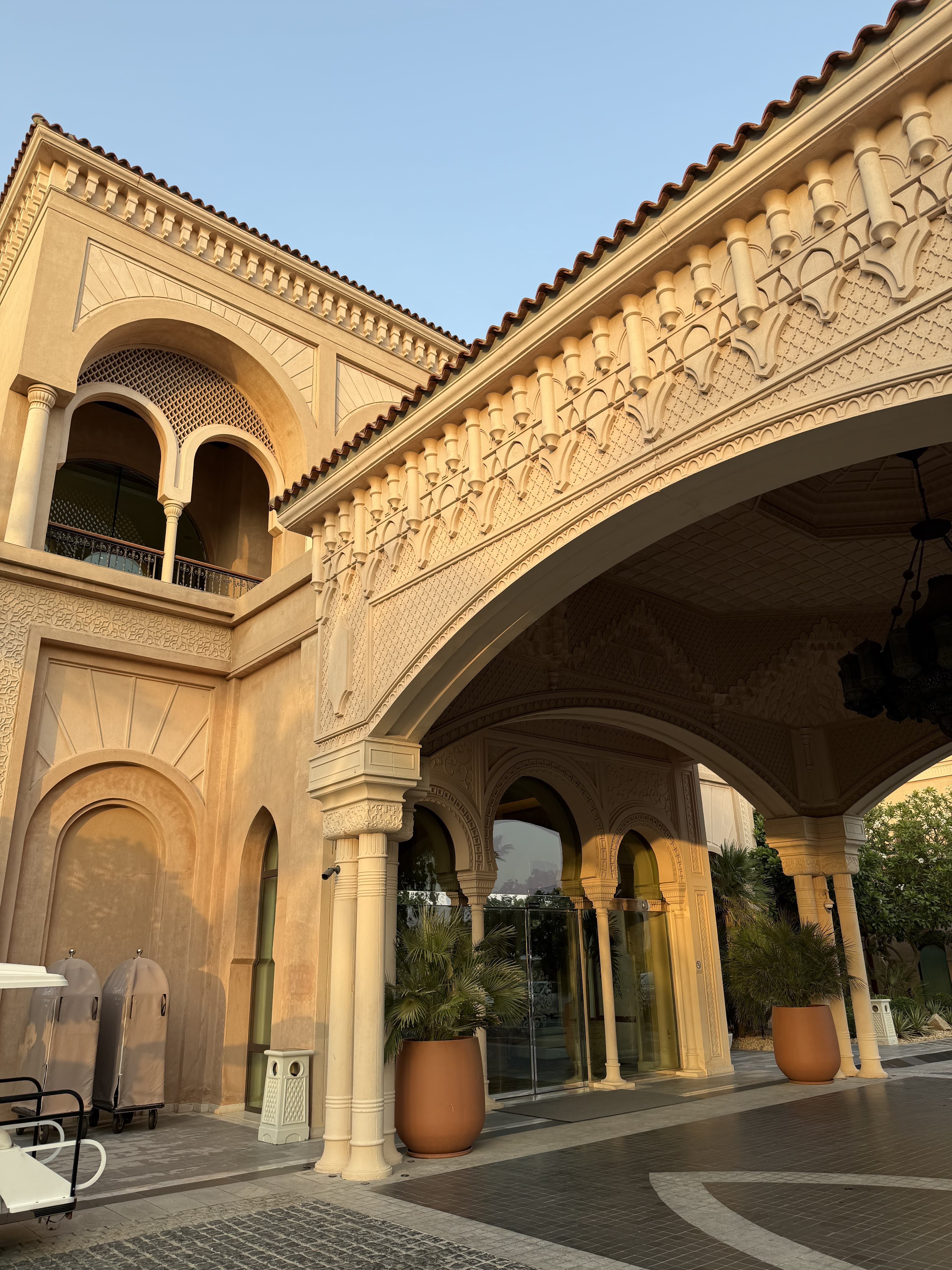 Hotel archway entrance