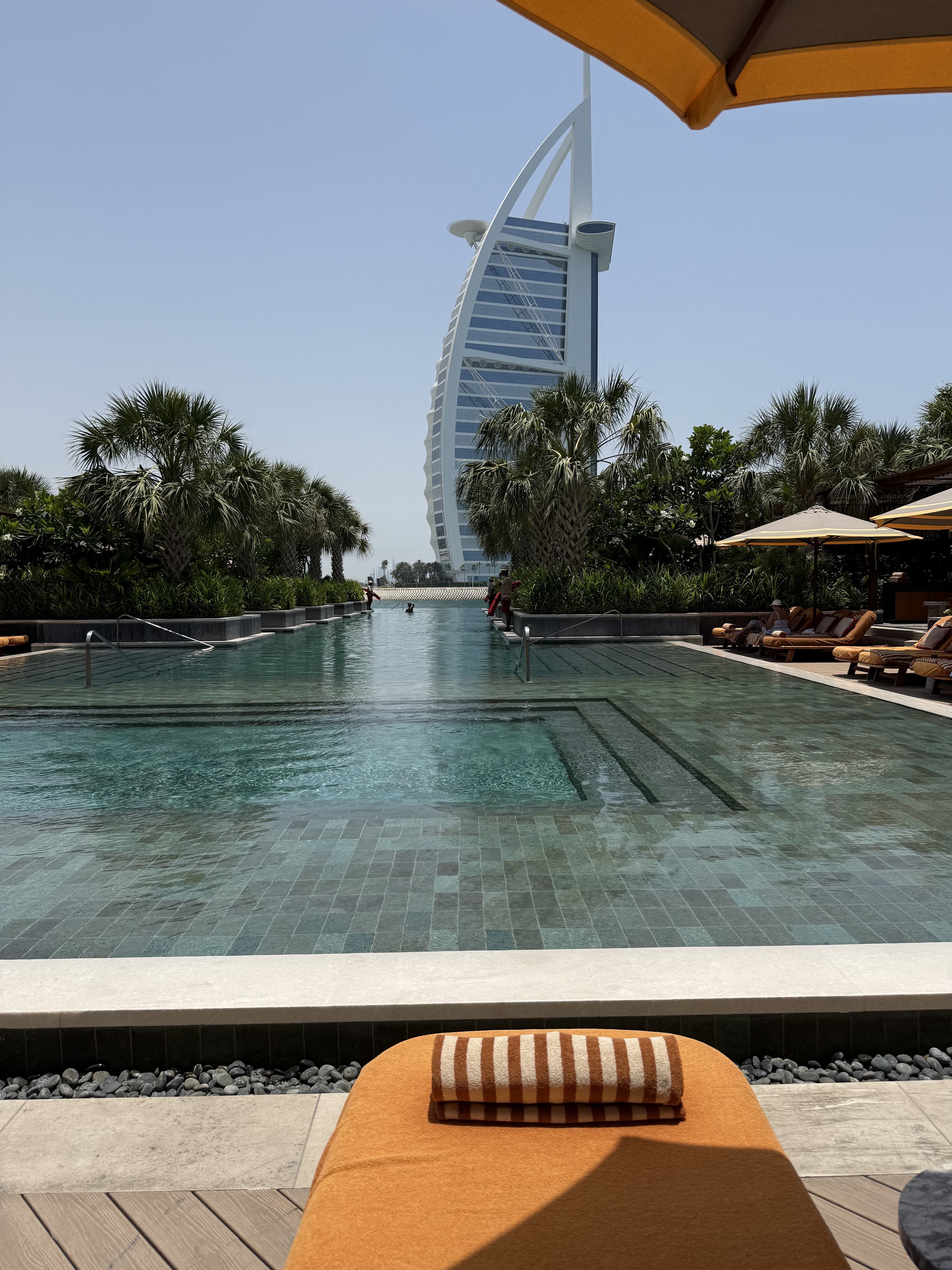 Poolside, Burj Al Arab view