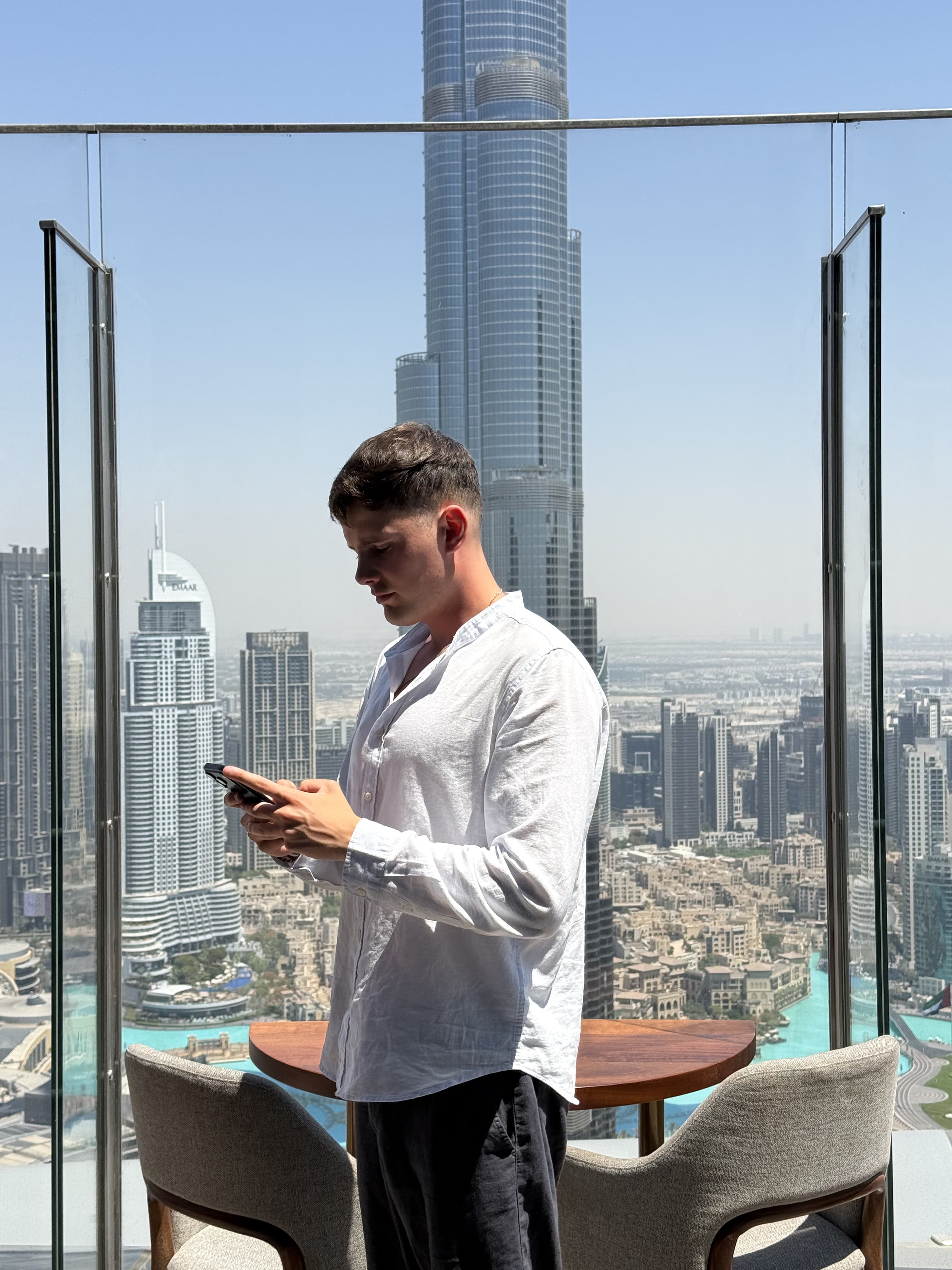 Victor Alegría, Burj Khalifa view, Dubai