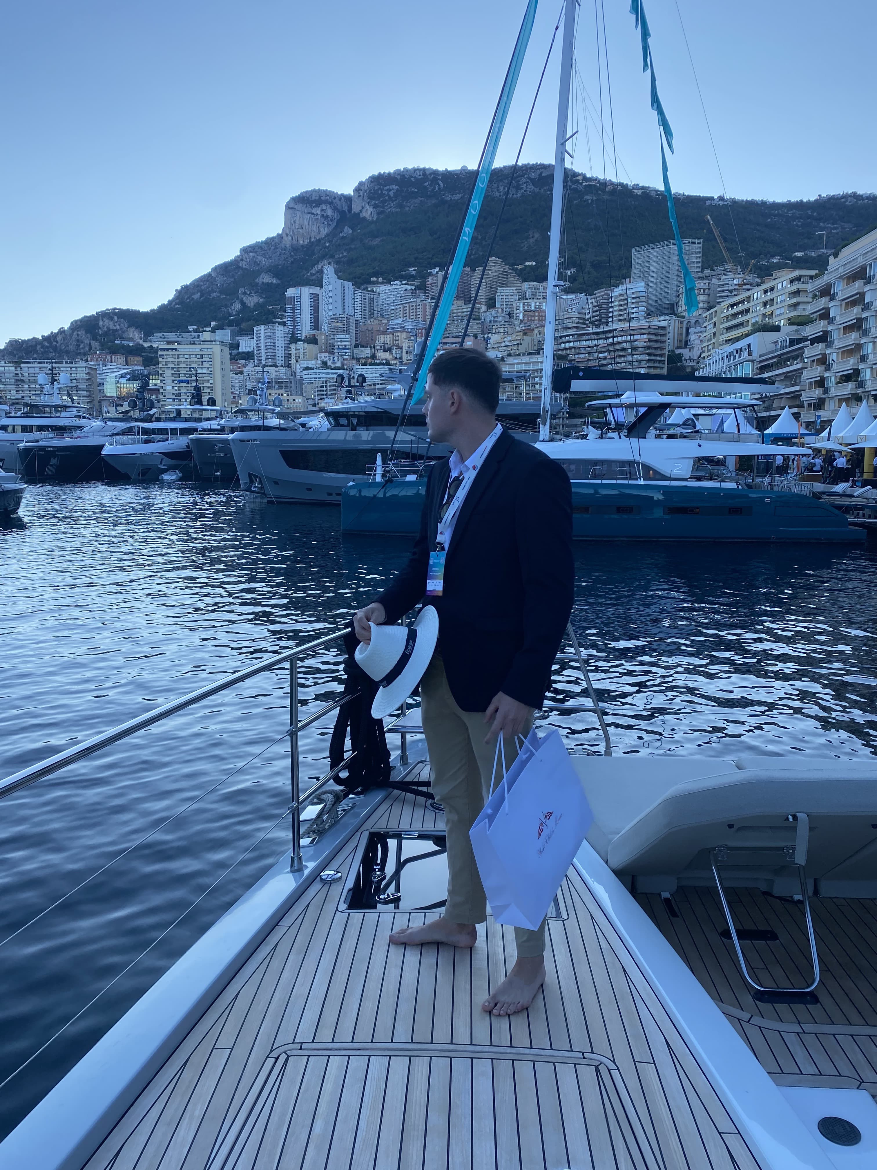 Victor Alegría at the Monaco Yacht Show